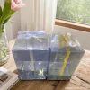 Paper gift box with hand-held takeout bag, festival gift packaging, special wrapping paper for running lights details Picture